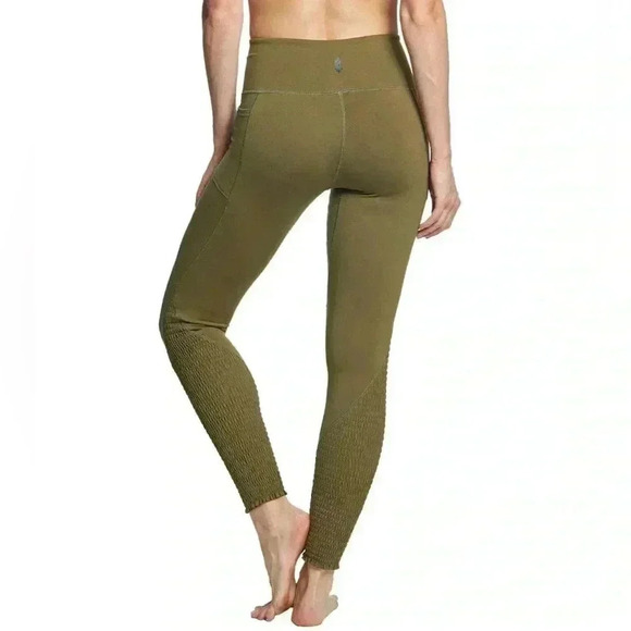 Free People Time Is Now Smocked Leggings - Picture 3 of 8